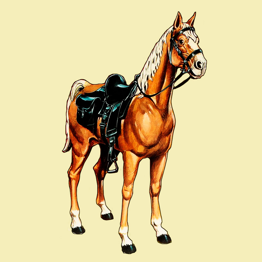 Johnny West Marx horse ONE custom western saddle 