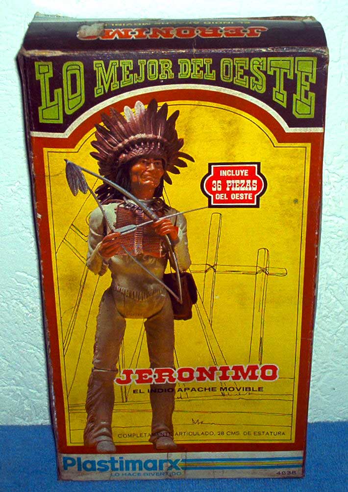 Marx INDIAN CEREMONIAL MASK Johnny West Best Of The West Chief Geronimo 